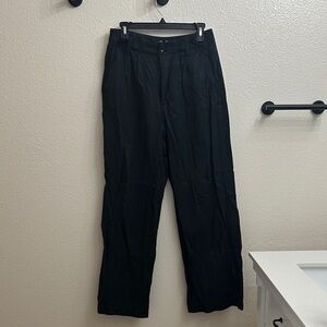 Madewell Women's Black Harlow Wide Leg Pants